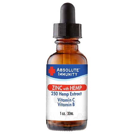 Absolute Nutrition Absolute Immunity Zinc Drops with Hemp Extract - 1.0 oz