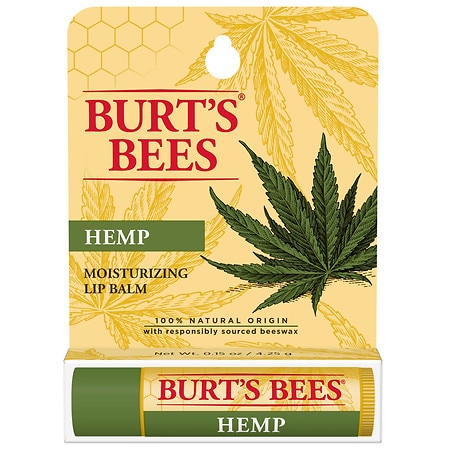 Burt's Bees 100% Natural Origin Moisturizing Lip Balm Hemp with Beeswax - 0.15 OZ