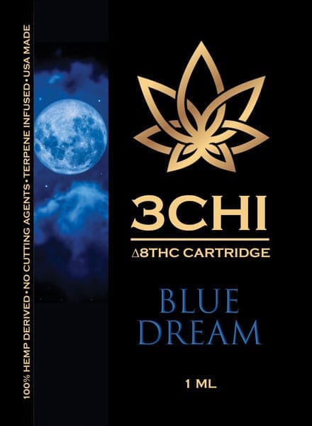 3Chi Delta 8 THC Vape Cartridge - Blue Dream 1 mL