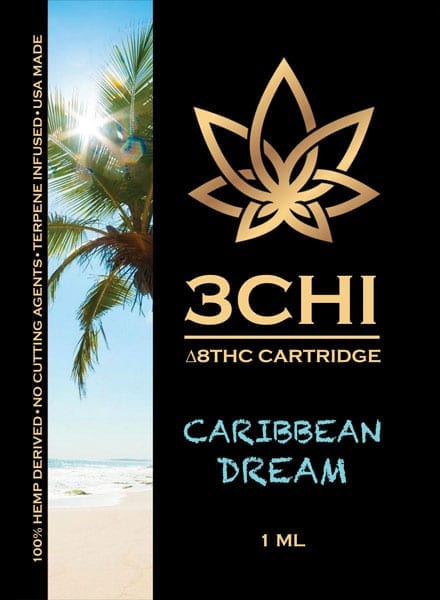 3Chi Delta 8 THC Vape Cartridge - Caribbean Dream 1ml 1 mL