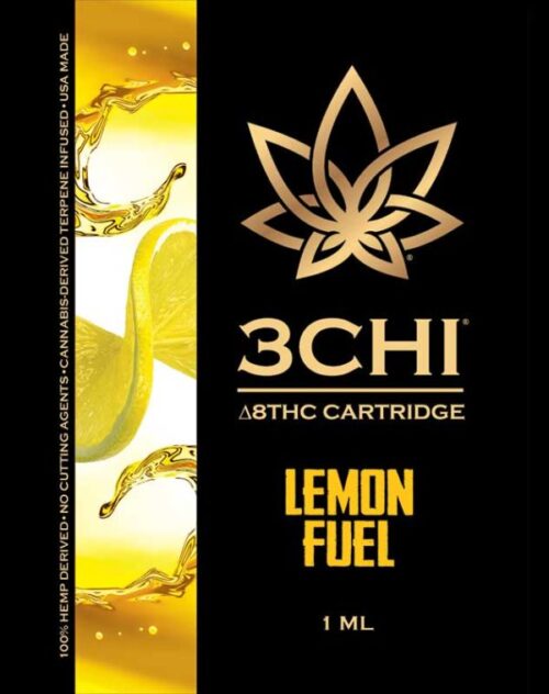 3Chi Delta 8 THC Vape Cartridge - Lemon Fuel 1ml