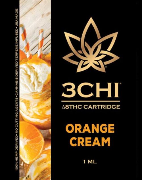 3Chi Delta 8 THC Vape Cartridge - Orange Cream 1ml