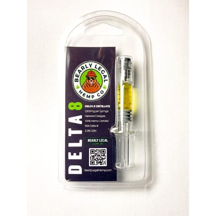 Bearly Legal Hemp Co Delta 8 THC Distillate Syringe 1ml