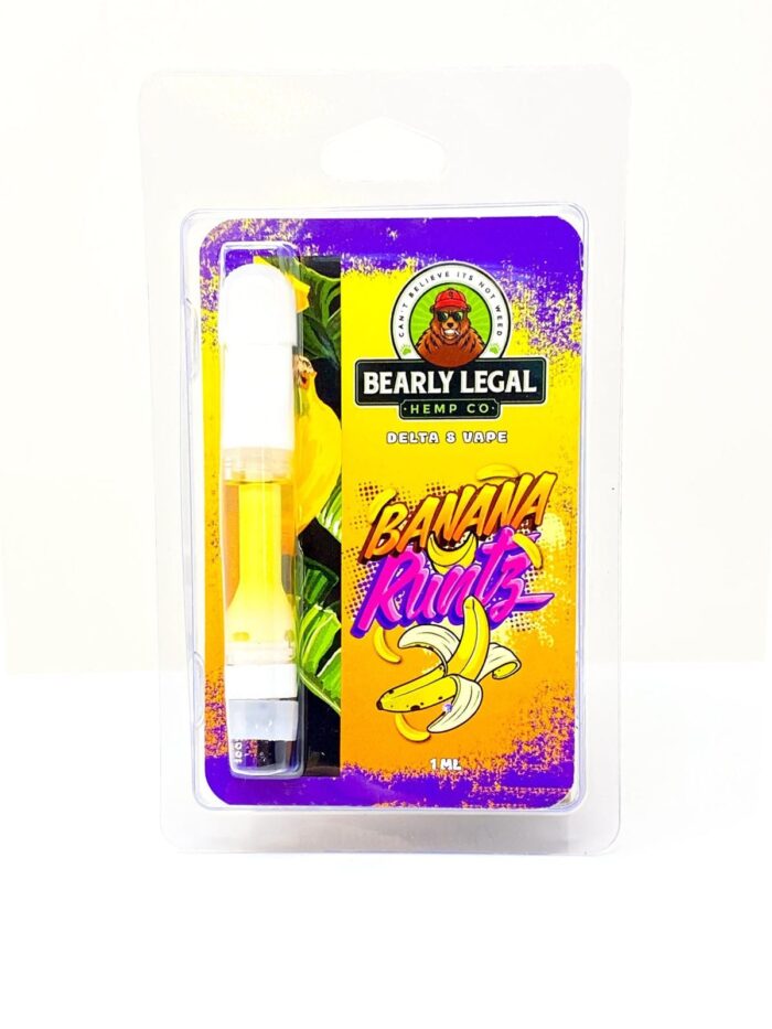 Bearly Legal Hemp Co Delta 8 THC Vape Cart 1ml - Banana Runtz