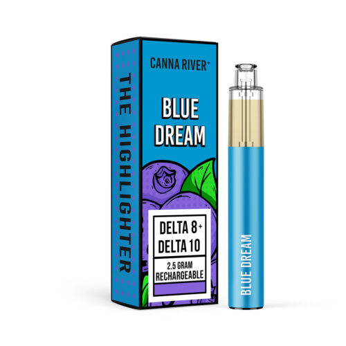 Canna River Delta 8 +D10 Highlighter Disposable Vape - Blue Dream 2.5 Grams