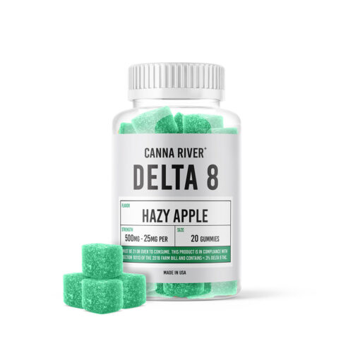 Canna River Delta 8 Gummies - Hazy Apple 25mg 20 Count