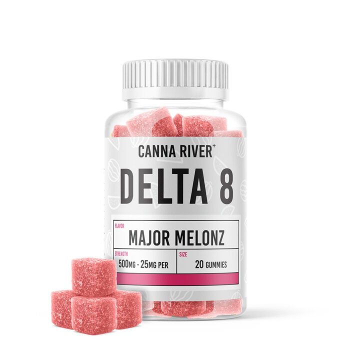 Canna River Delta 8 Gummies - Major Melonz 25mg 20 Count