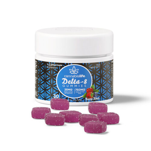 Cannabis Life Delta 8 THC Gummies - Berry Blast 25mg 30 Count 30 Count