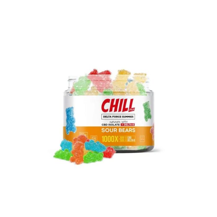 Chill Plus Delta 8 Delta Force Sour Bears 500mg