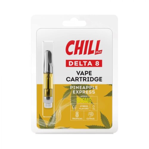 Chill Plus Delta 8 Vape Cartridge - Pineapple Express 900mg 1ml