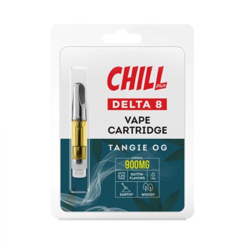 Chill Plus Delta 8 Vape Cartridge - Tangie OG 900mg 1ml