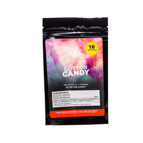 Concentrated Concepts Delta 8 THC Gummies - Cotton Candy 30mg 16 Count
