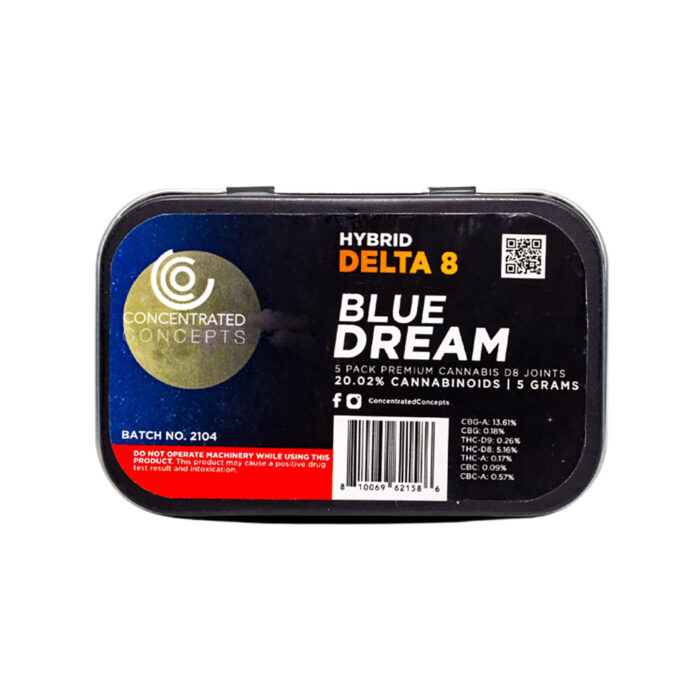 Concentrated Concepts Delta 8 THC Preroll - Blue Dream 200mg 5 Pack