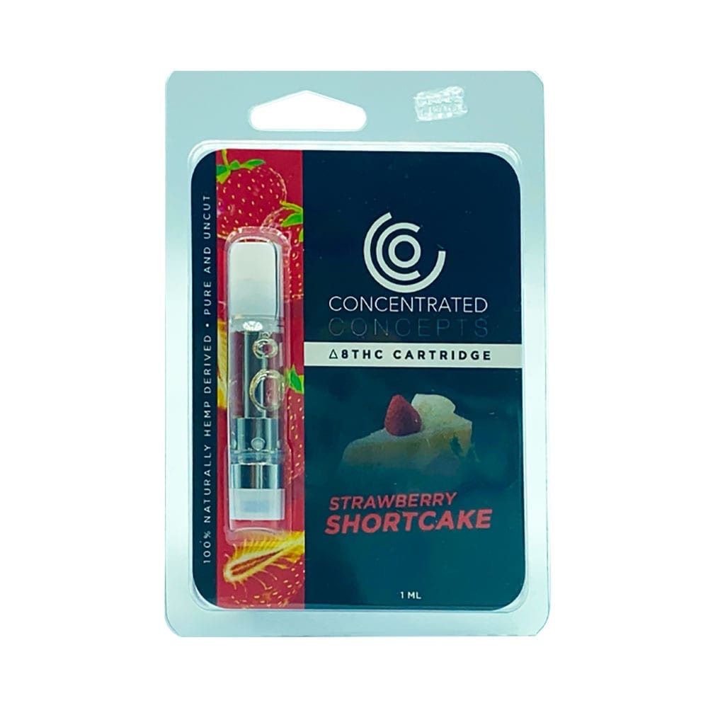Concentrated Concepts Delta 8 THC Vape Cartridge - Strawberry Shortcake