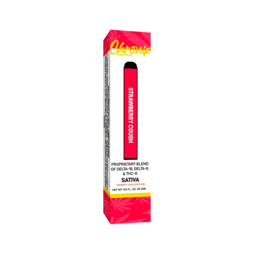 Delta Extrax D8 D10 THC-O Chronix Disposable Vape - Strawberry Cough 2 Grams