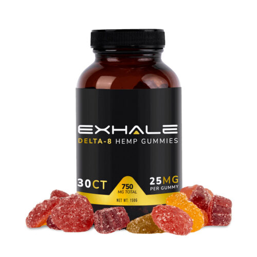 Exhale Delta 8 Gummies - Fruit Mix 25mg 30 Count