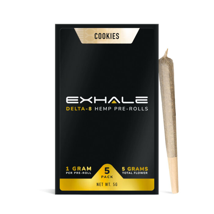 Exhale Delta 8 Prerolls - Cookies 5 Pack