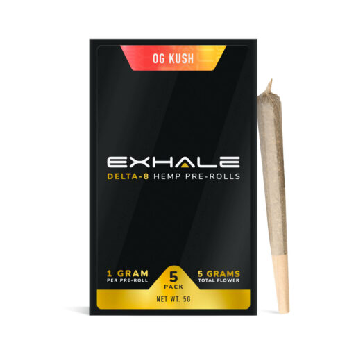 Exhale Delta 8 Prerolls - OG Kush 5 Pack