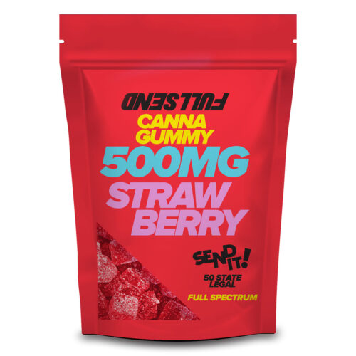 FullSend Delta 8 THC Gummies - Strawberry 500mg