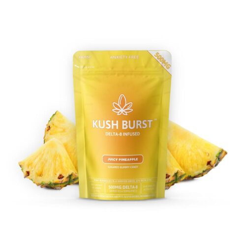 Kush Burst Delta 8 THC Gummies - Pineapple Punch 50mg 10 Count