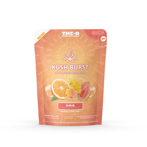 Kush Burst THC-O Gummies - OMG Orange Mango Guava 50mg 10 Count