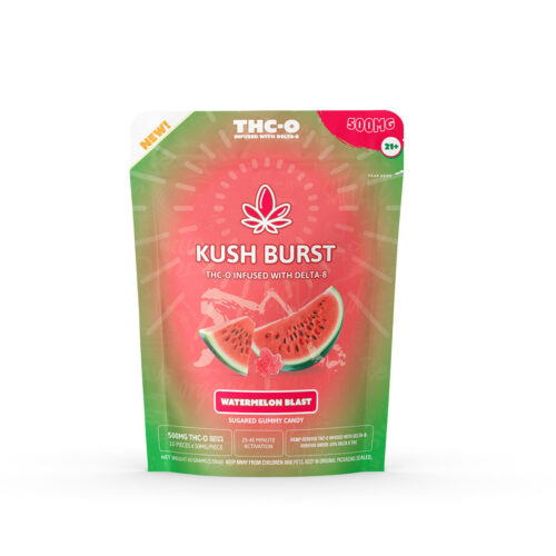 Kush Burst THC-O Gummies - Watermelon Blast 50mg 10 Count