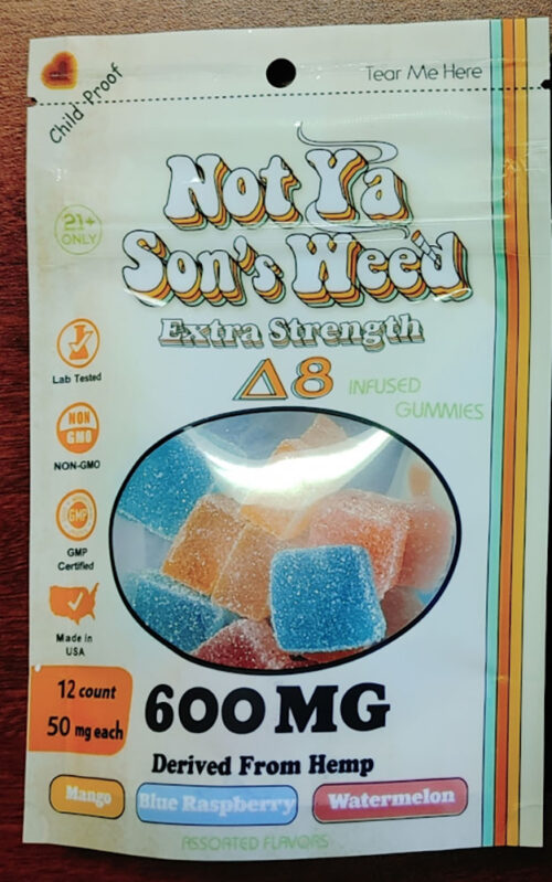 Not Ya Sons Weed Gummies Extra Strength - Assorted Flavors 50mg 12 Pack