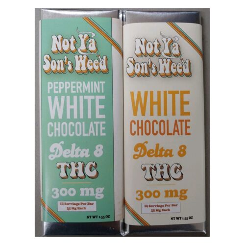 Not Ya Sons Weed White Chocolate Bar 300mg