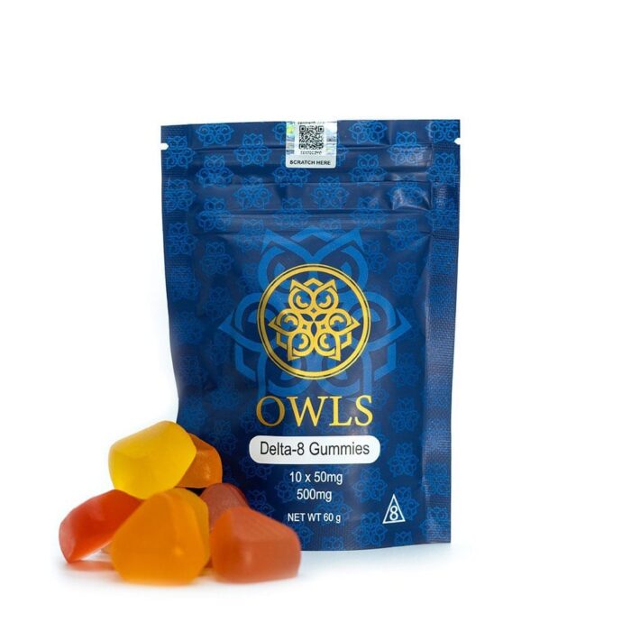 Owls Delta 8 THC Gummies - Assorted Flavors 50mg 10 Count