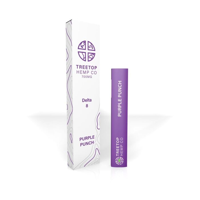 Treetop Hemp Co Delta 8 Disposable Vape - Purple Punch 700mg