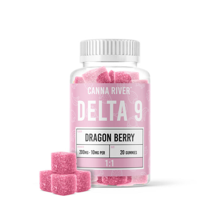 Canna River Delta 9 Gummies - Dragon Berry 10mg 20 Count