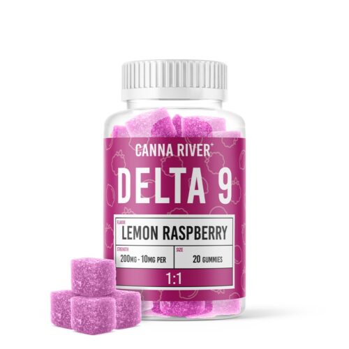 Canna River Delta 9 Gummies - Lemon Raspberry 10mg 20 Count