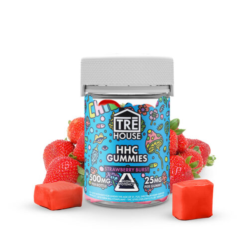 TRĒ House HHC Gummies - Strawberry Burst 25mg 20 Count