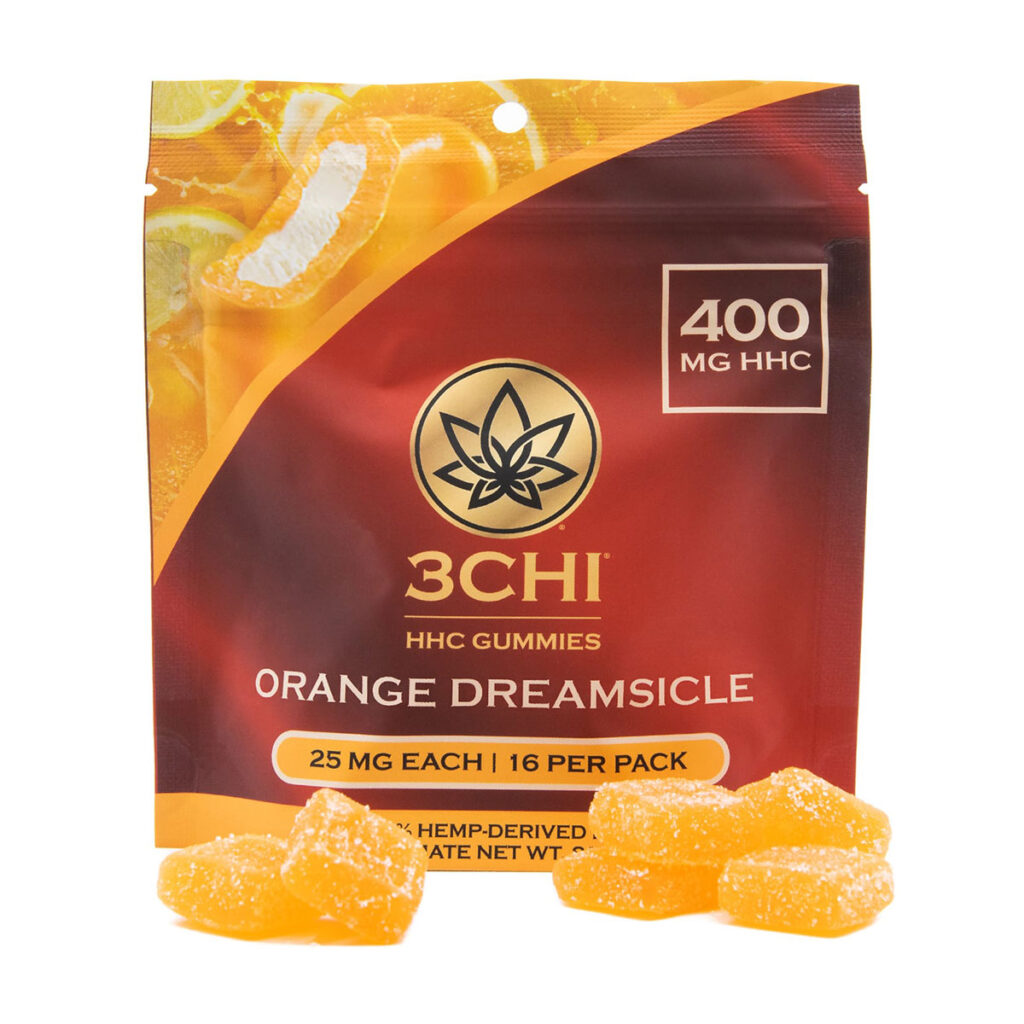 3Chi HHC Gummies - Orange Dreamsicle 25mg 16 Count