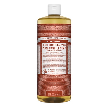 Dr. Bronner's Hemp Pure-Castile Soap Eucalyptus - 32.0 fl oz