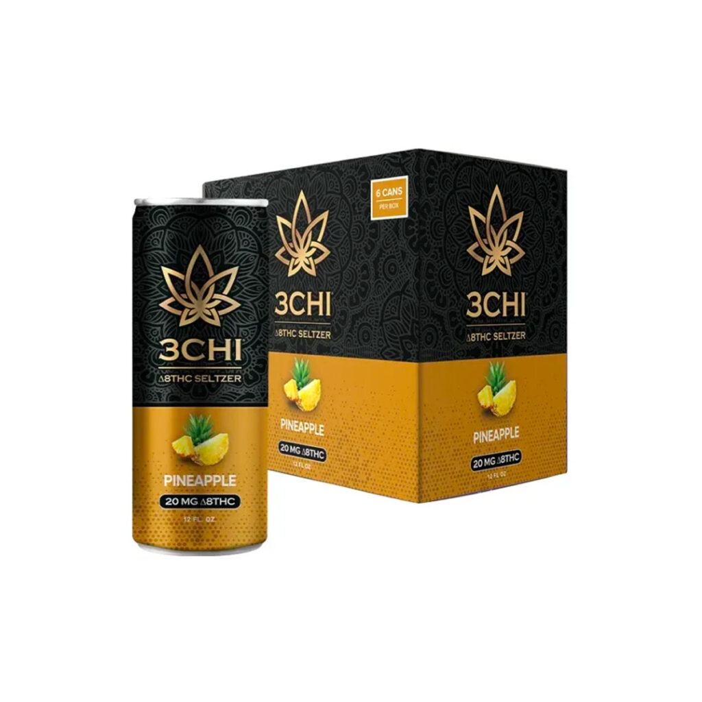 3Chi Delta 8 Seltzer - Pineapple 20mg 6 Pack