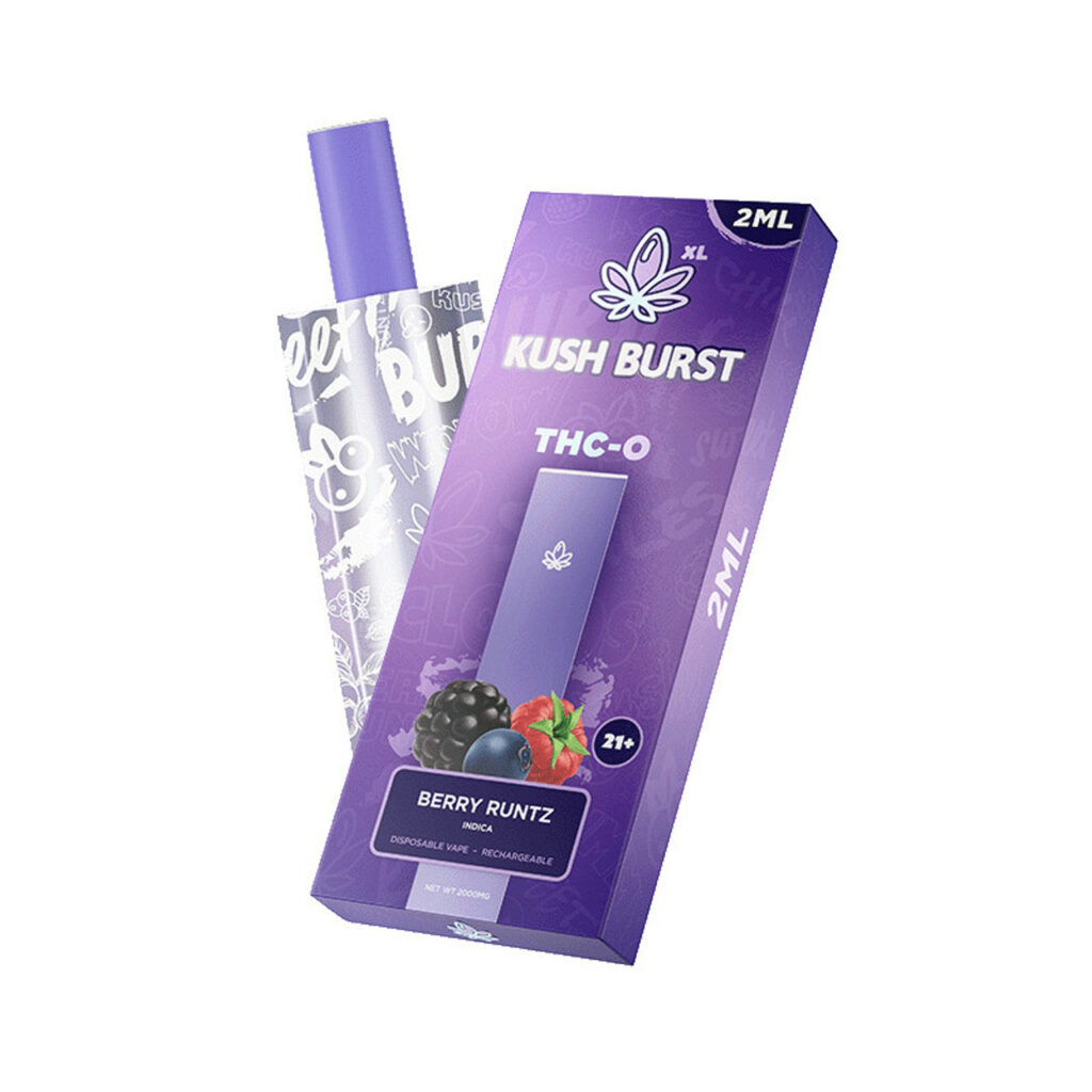 Kush Burst THC-O Disposable Vape Pen - Berry Runtz 2ml