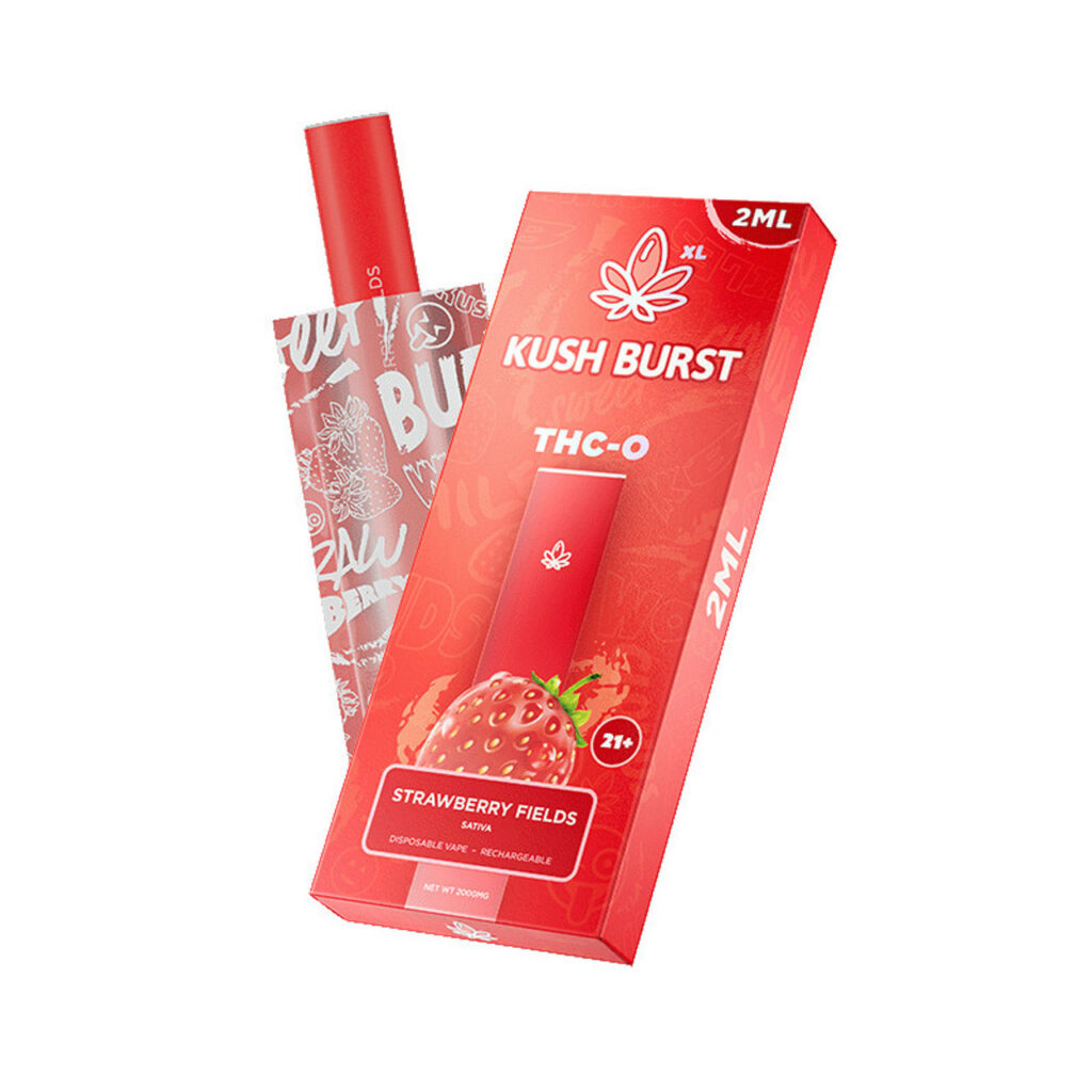 Kush Burst THC-O Disposable Vape Pen - Strawberry Fields 2ml