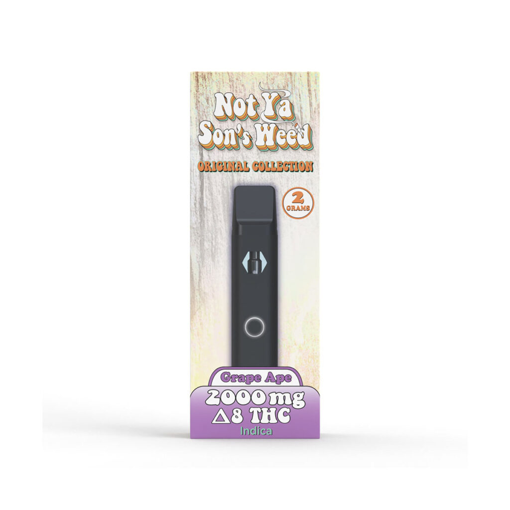 Not Your Sons Weed D8 Disposable Vape - Grape Ape 2ML