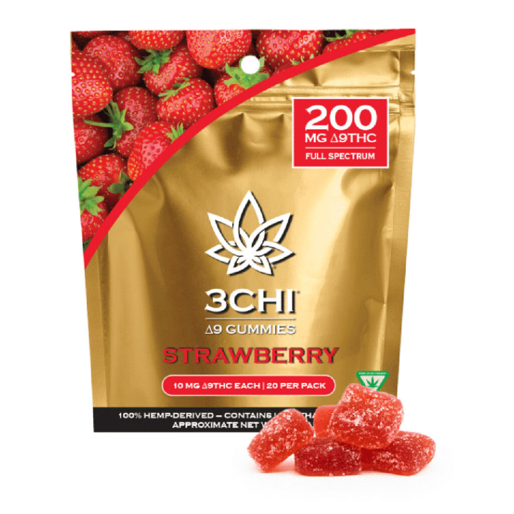 3Chi Delta 9 Gummy - Strawberry 10mg 20 Count