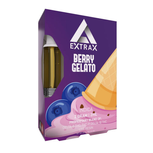 Delta Extrax Live Resin Vape Cartridge - Berry Gelato 2G