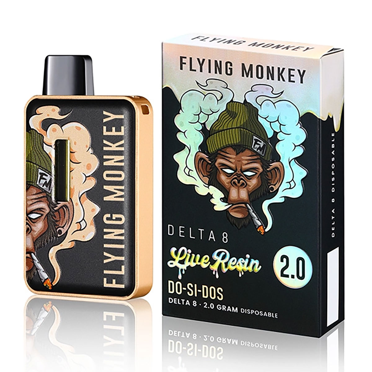 Flying Monkey Live Resin D8 Disposable Vape - Do Si Dos 2G