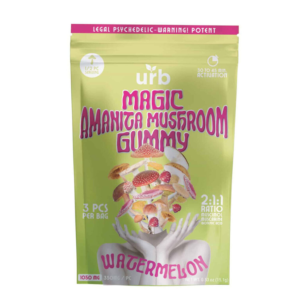 URB Magic Amanita Mushroom Gummy - Watermelon 3 Pack