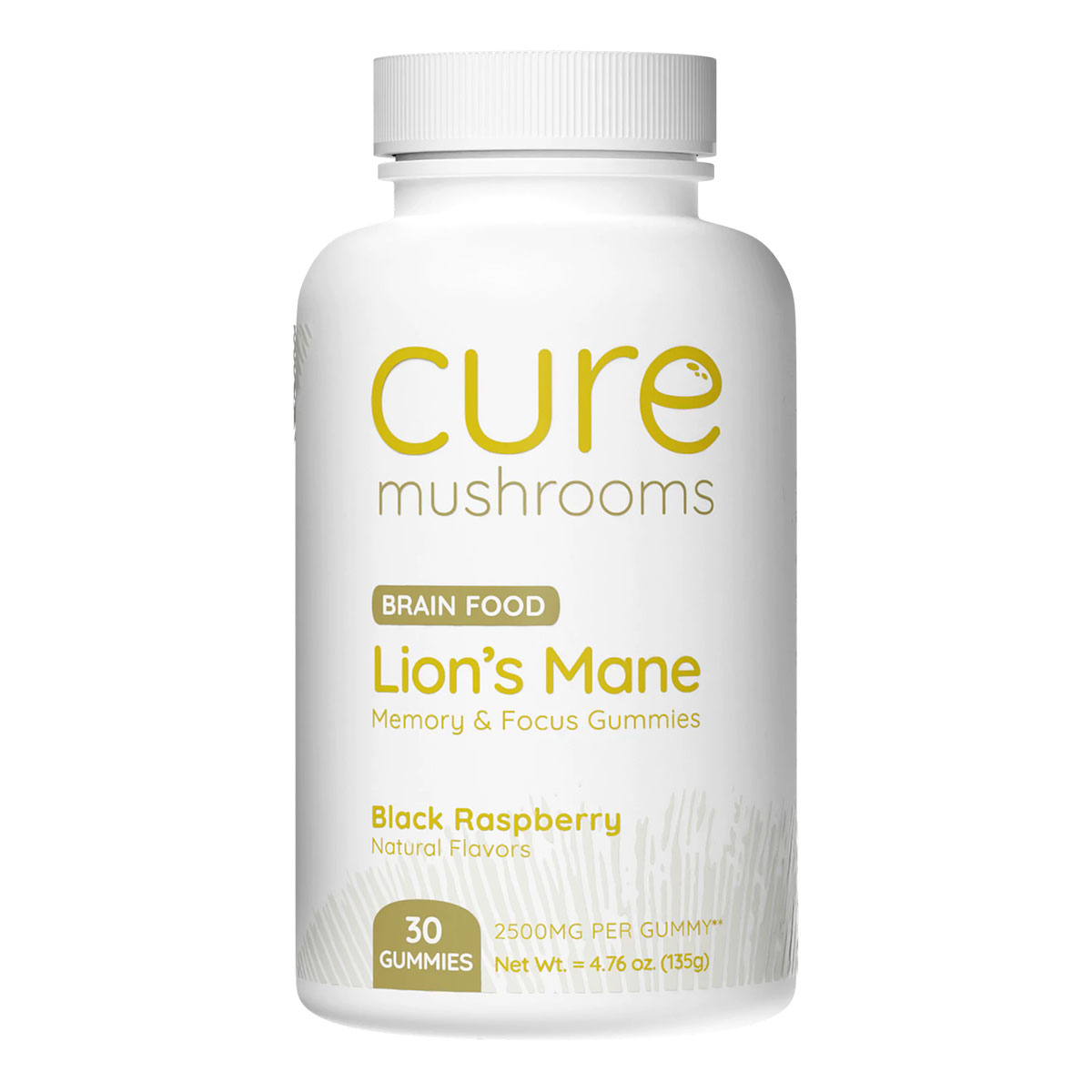 Cure Mushrooms Lions Main Gummies - Memory & Focus 30ct