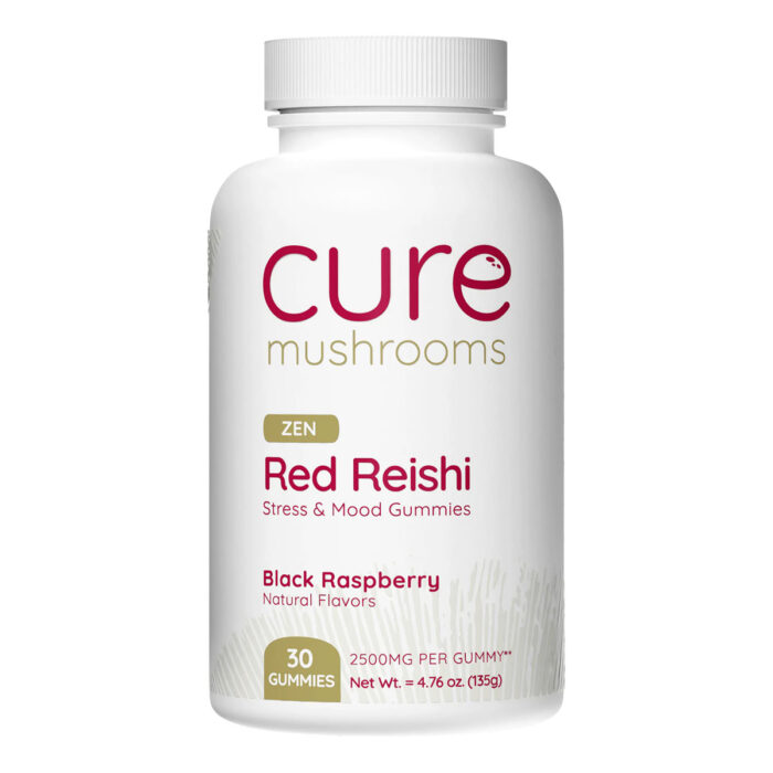 Cure Mushrooms Red Reishi Gummies - Stress & Mood 30ct
