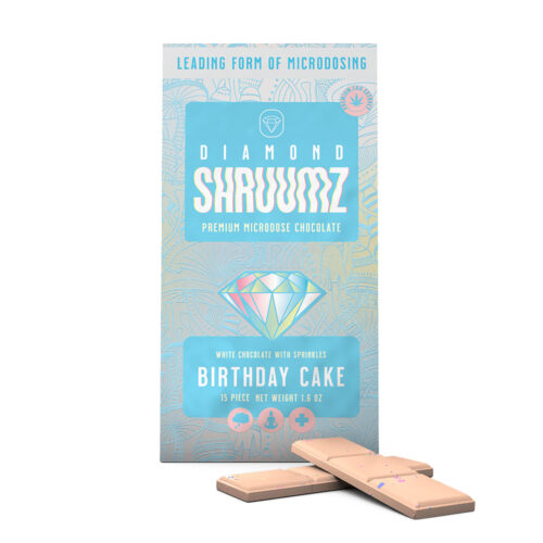 Diamond Shruumz Chocolate Bar - Birthday Cake