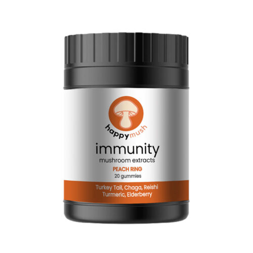 HappyMush Immunity Gummies - Peach Ring 20 Count