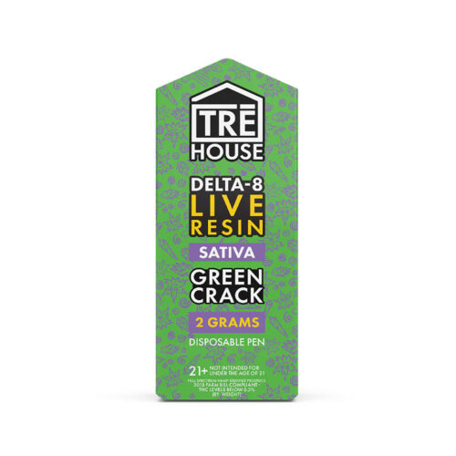 TRĒ House Live Resin Vape Disposable - Green Crack 2G