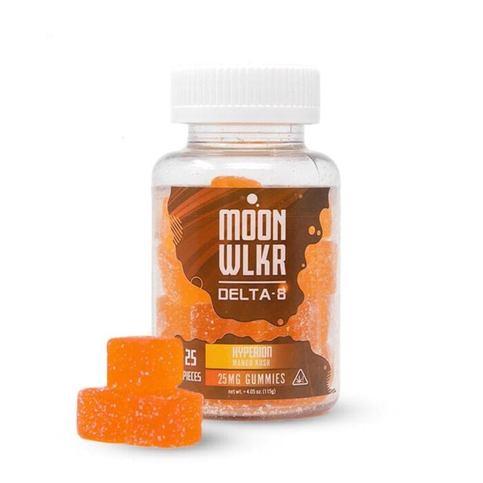 MoonWLKR Delta 8 THC Gummies - Hyperion Mango Kush 25mg 25 Count