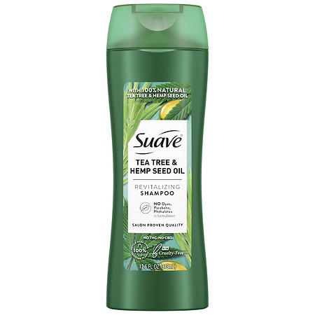Suave Clarifying Shampoo Tea Tree & Hemp Seed Oil - 12.6 fl oz